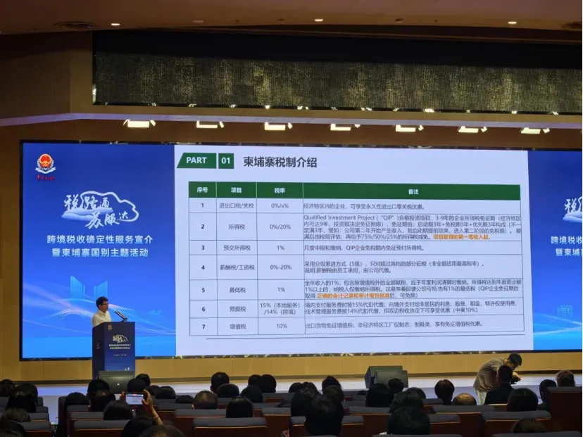 助力企业合规布局柬埔寨，出席“税路通·苏服达”跨境税收宣介会